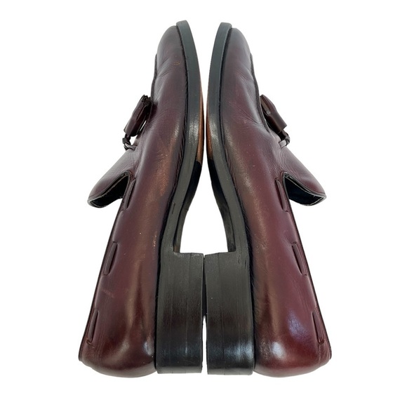 Freeman Free-Flex Men’s Burgundy Leather Tassel Loafers Size 10.5 D - Picture 8 of 11